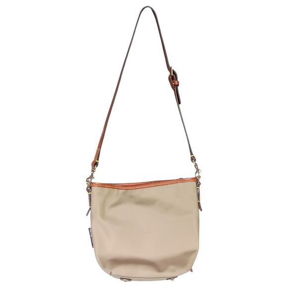 Dooney & Bourke Handbag Small Womens Nylon Shoulder Bag Gold Inner Pockets Purse - Picture 4 of 12